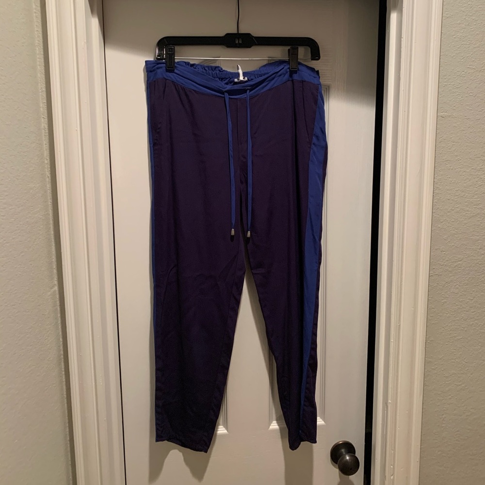 Splendid navy joggers with side stripe